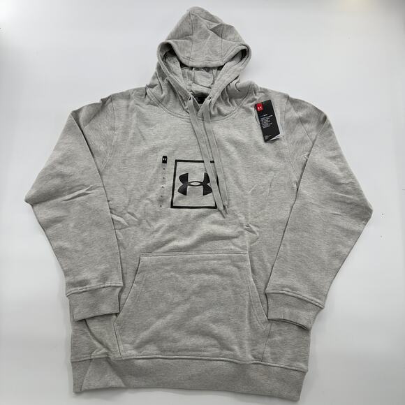 Under Armour ColdGear Hoodie XL Gray Loose Fit NWT Sweatshirt - Picture 1 of 8